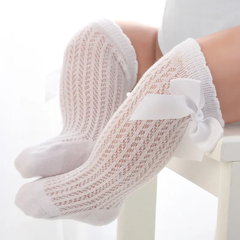Baby Sock Oximeter - Letnie skarpetki z siateczki dla dziewczynek